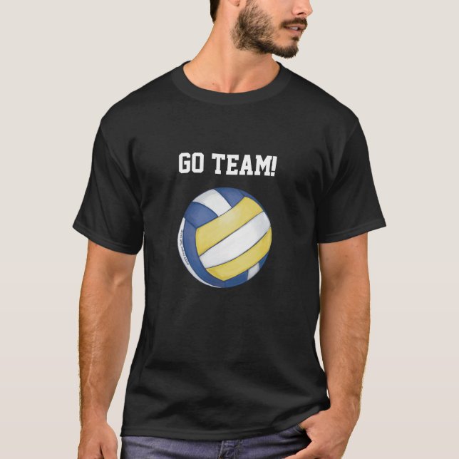 Camiseta Nombre y número del equipo de voleibol (Anverso)