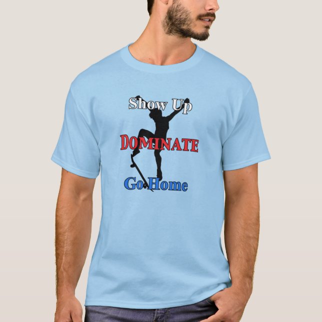 Camiseta Nombre y número del patinador serio (Anverso)