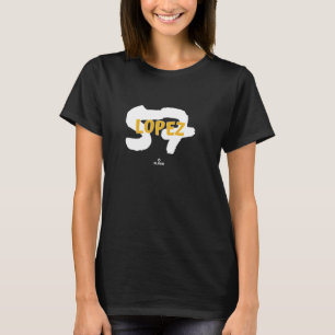 Camiseta Nombre y Número Jacob Lopez Oakland Béisbol MLBPA