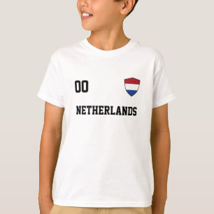 Camiseta Nombre Y Número Personalizados De Los Países Bajos