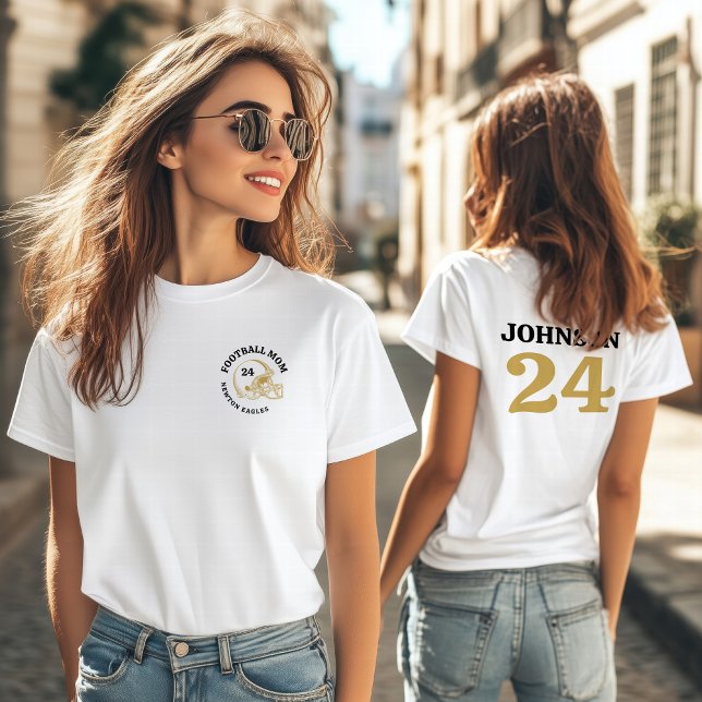 Camiseta Nombre y número personalizados del casco de fútbol (Subido por el creador)