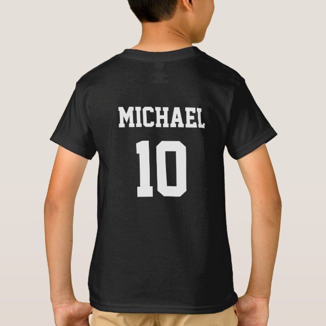 Camiseta Nombre Y Número Personalizados Del Fútbol De Fútbo (Reverso)