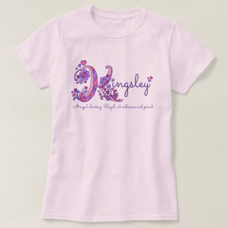 Camiseta Nombre y significado de Kingsley, ropa para mujere
