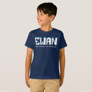 Camiseta Nombre y significado del texto de los chicos de Ew