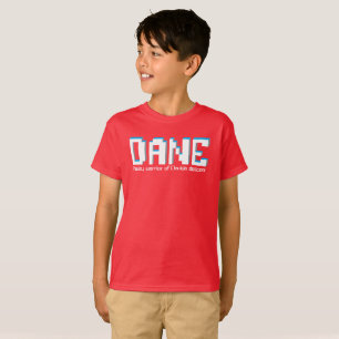 Camiseta Nombre y significado del texto de píxeles de los c