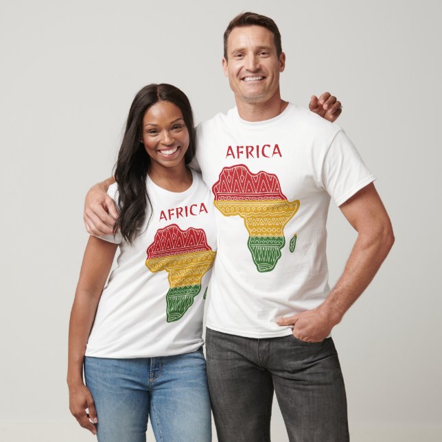 Camiseta Nombre y texto personalizados de África (Unisexo)