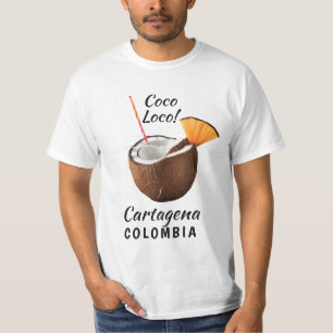 Camiseta Nombre y ubicación personalizados Coco Loco