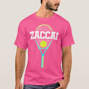 Camiseta Nombre Zaccai Jugador De Tenis Bola Y Racket Spo