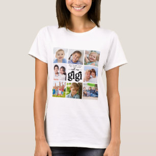 Camiseta Nombres de Collages de fotos modernos 8 me llaman