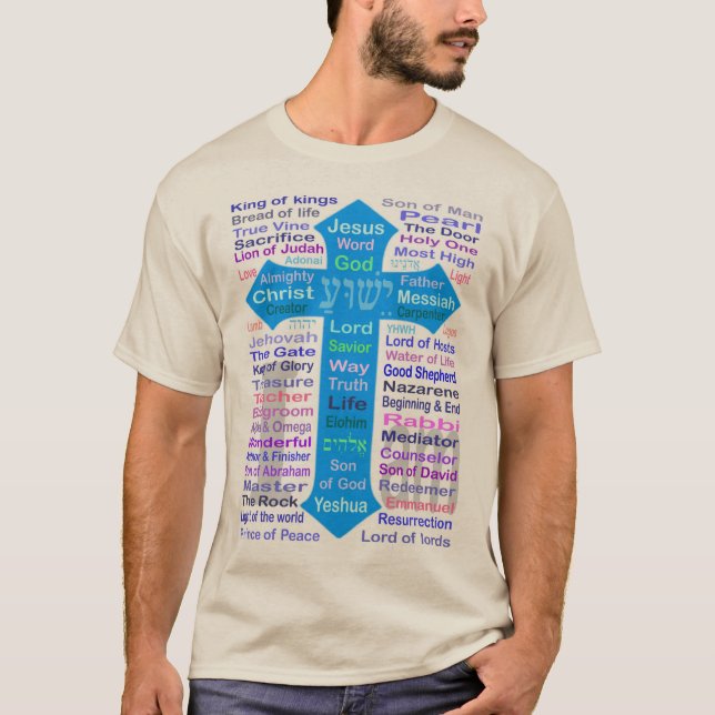 Camiseta Nombres de Dios y Jesús (Anverso)