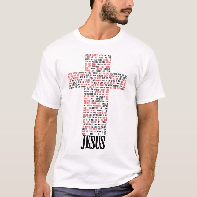 Camiseta Nombres de la cruz de Jesús (Anverso)