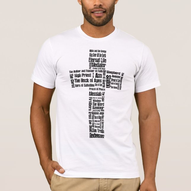 Camiseta Nombres de la cruz de Jesús (Anverso)