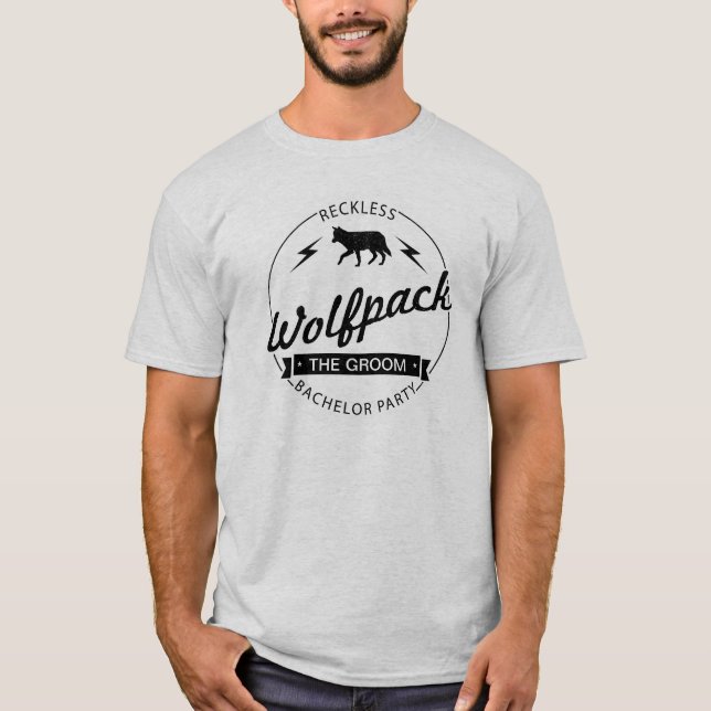 Camiseta Nombres de los padrinos del partido "Wolfpack" (Anverso)