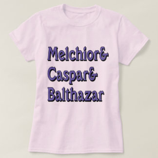 Camiseta Nombres de los tres Wisemen