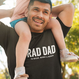 Camiseta Nombres de niños Personalizados RAD modernos de Gu