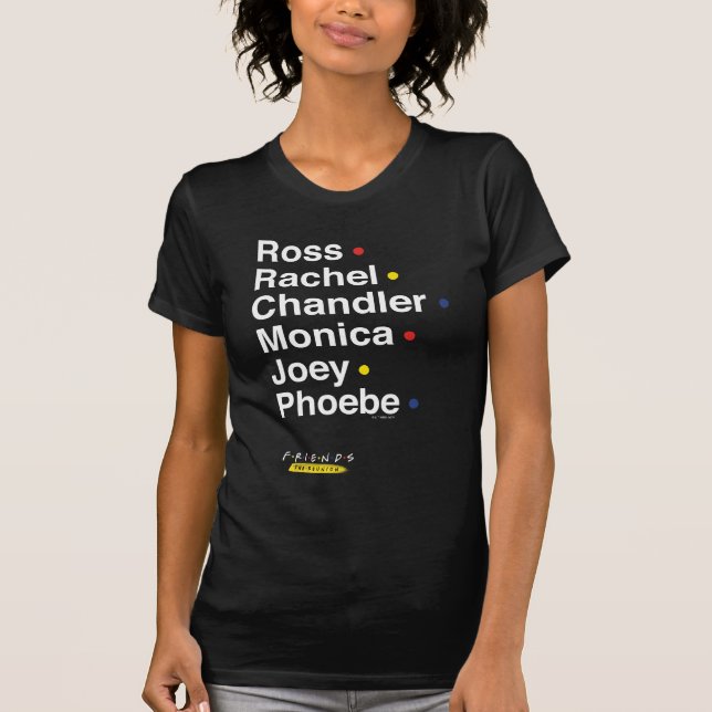 Camiseta Nombres de personajes de FRIENDS™ (Anverso)