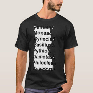 Camiseta nombres de personajes de head over heels