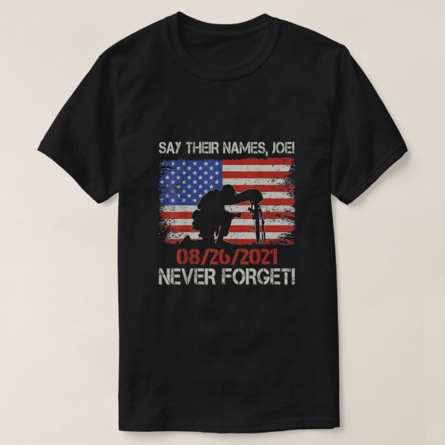 Camiseta Nombres De Soldados Caídos 13 Héroes (Diseño del anverso)