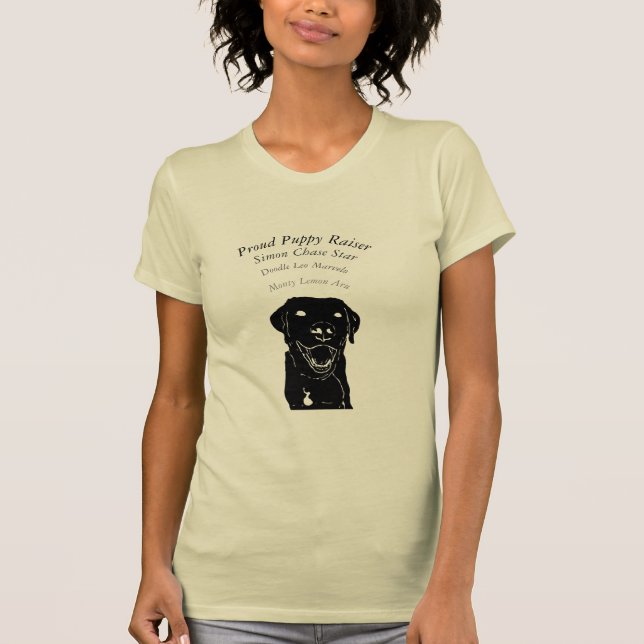 Camiseta Nombres orgullosos del perrito del cultivador del (Anverso)