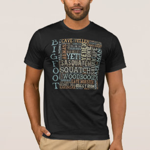 Camiseta Nombres para Bigfoot
