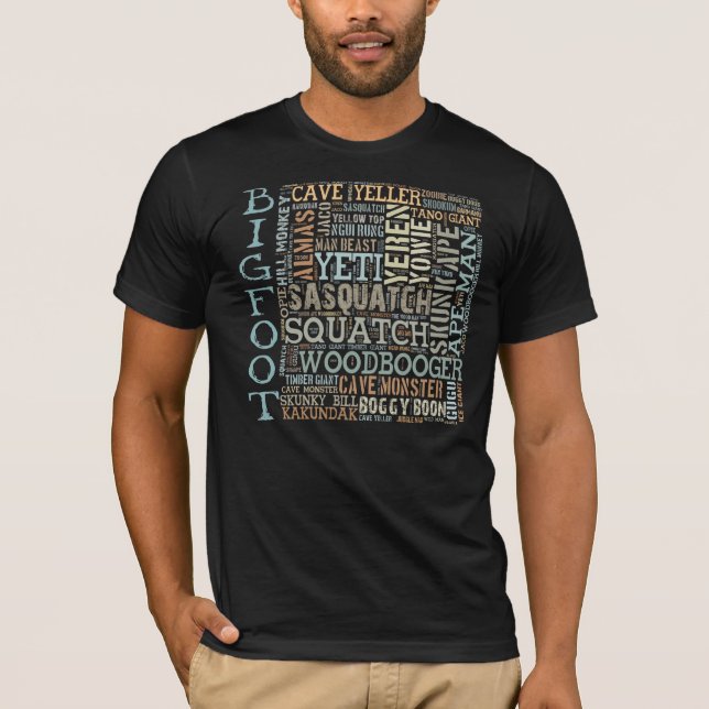 Camiseta Nombres para Bigfoot (Anverso)