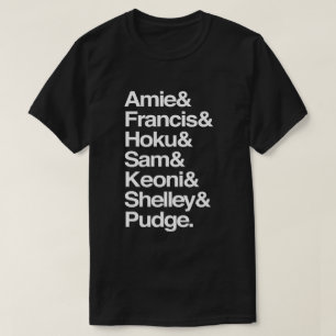 Camiseta Nombres personalizados de los miembros de la