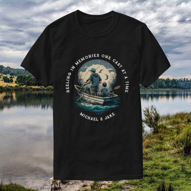 Camiseta Nombres personalizados Pescando regalo del Día del (Subido por el creador)