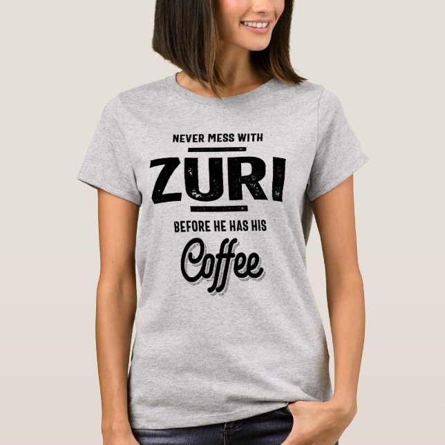 Camiseta Nombro personalizado Zuri Regalo de cumpleaños (Anverso)