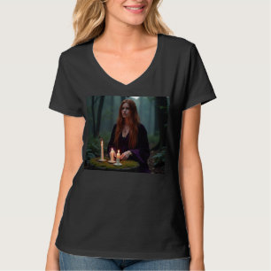 Camiseta Nómina De Cumpleaños De Brujas Bajo Luna Llena