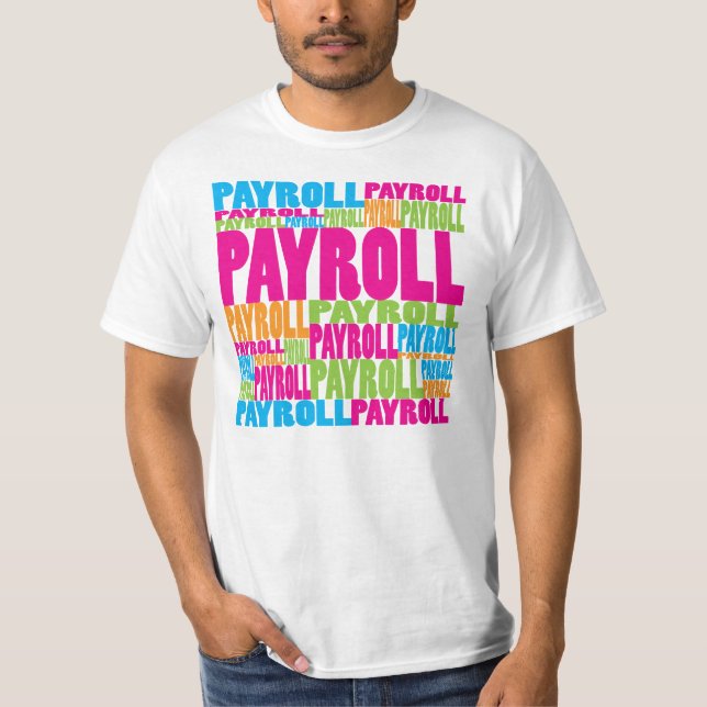 Camiseta Nómina de pago colorida (Anverso)