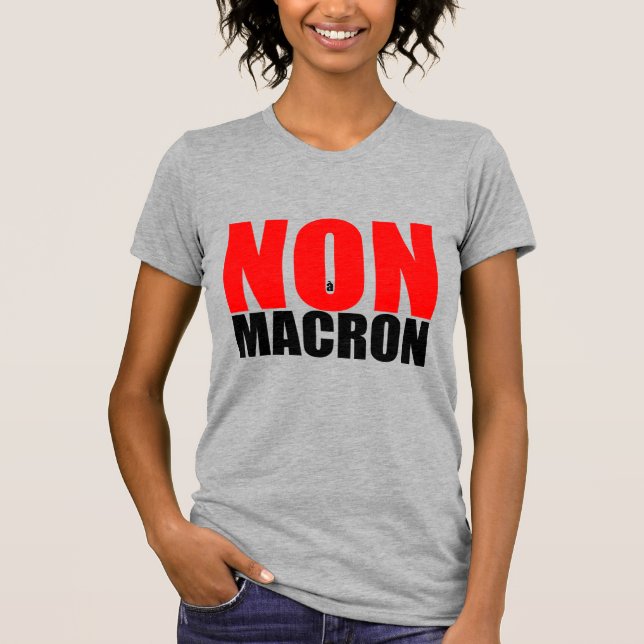 Camiseta NON à MACRON (Anverso)