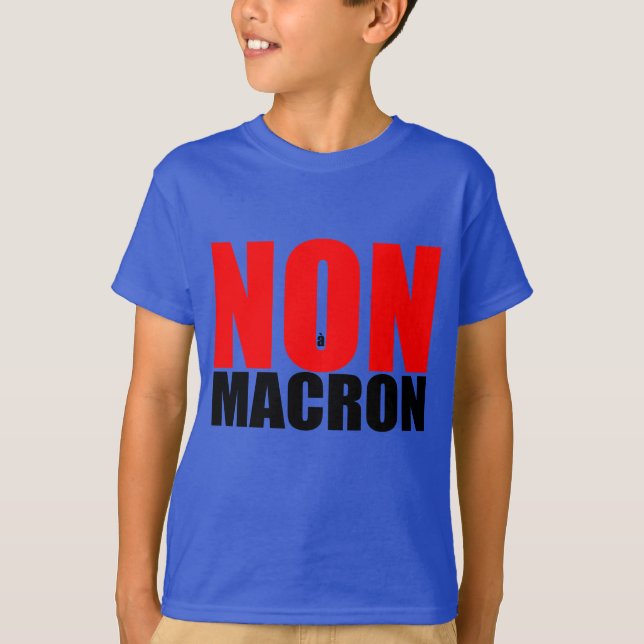Camiseta NON à MACRON (Anverso)
