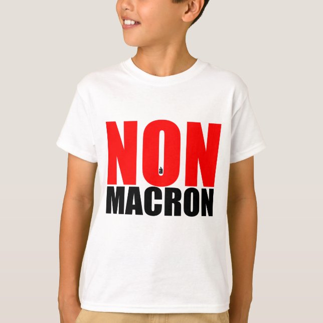Camiseta NON à MACRON (Anverso)