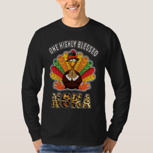 Camiseta Nona Bendita Estampado de Leopardo Amor Abuela Pav