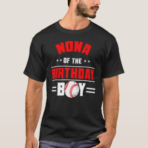 Camiseta Nona De La Familia De Temas De Béisbol Birthday Bd