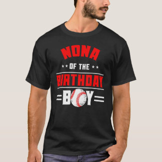 Camiseta Nona De La Familia De Temas De Béisbol Birthday Bd