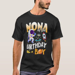 Camiseta Nona Del Tema Espacial Del Astronauta De Cumpleaño