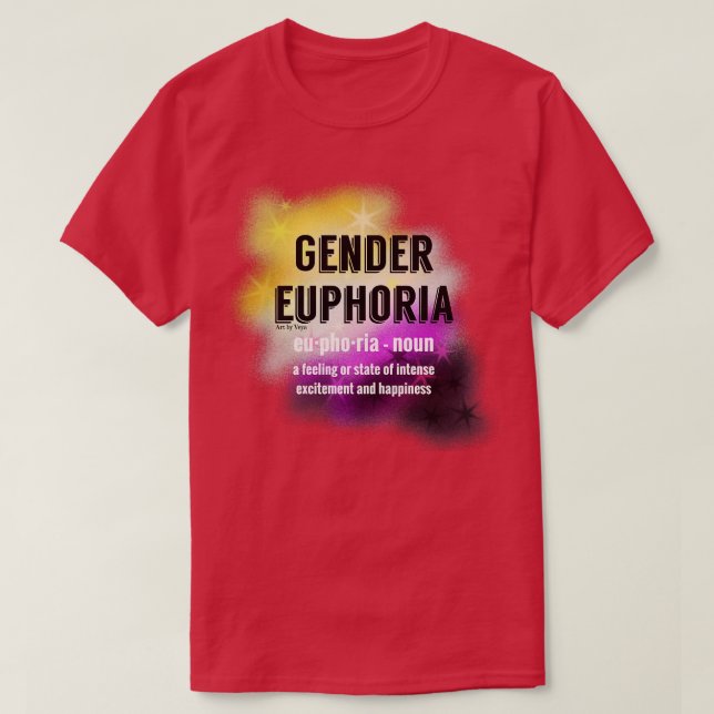 Camiseta Nonbinario de euforia de género (Diseño del anverso)
