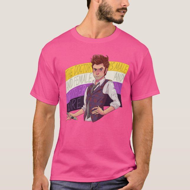 Camiseta Nonbinary Doctor Who Fourteenth Doctor funny (Anverso)