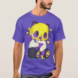 Camiseta NonBinary Pride Flag Panda Genderqueer LGBT Gay Pr