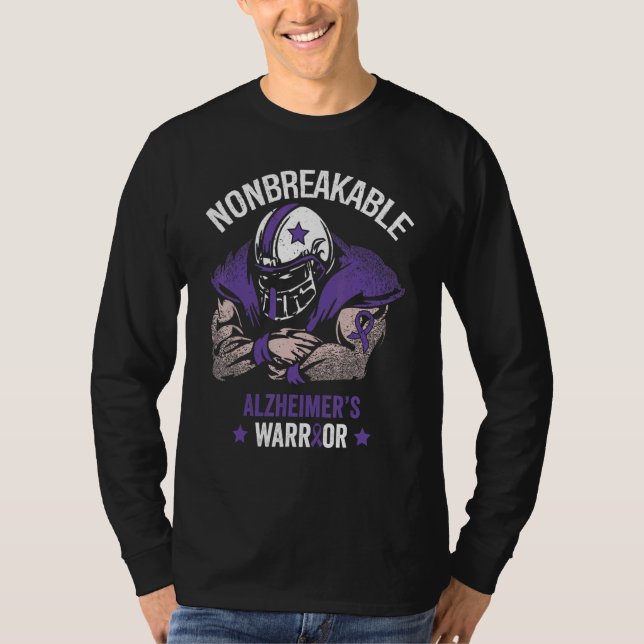 Camiseta Nonbreakable Alzheimers Awareness Supporter Ribbon (Anverso)