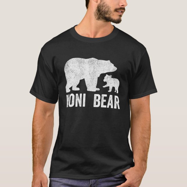 Camiseta Noni Bear Día de la Madre S, Funny Cub Kid Italian (Anverso)