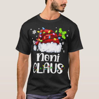Camiseta Noni Claus Santa Hat Christmas Light Xmas Family