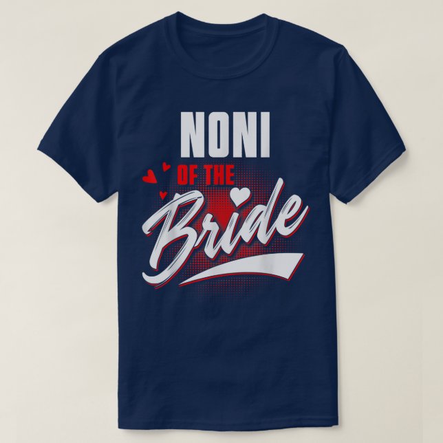 Camiseta Noni De La Fiesta De Novias Que Coincide Con La Fi (Diseño del anverso)