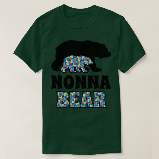Camiseta Nonna Bear Autism Awareness Premium  (Diseño del anverso)