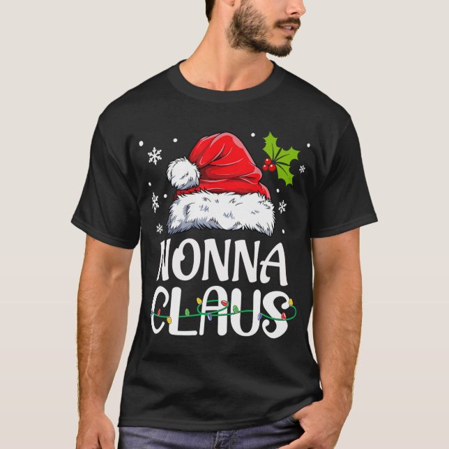 Camiseta Nonna Claus Santa Funny Navidades Pajama Mateo (Anverso)