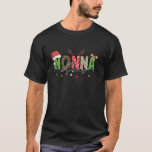 Camiseta Nonna Claus Santa Hat Y La Abuela Reindeer Christm<br><div class="desc">Nonna Claus Santa Hat Y los Navidades de la abuela reno festejan camiseta de manga larga</div>