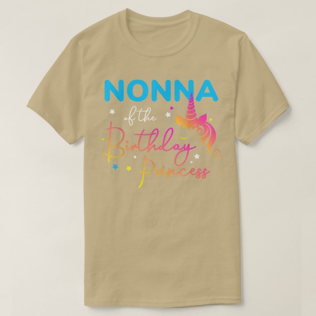 Camiseta Nonna de la princesa nacida, bribón, nieta (Diseño del anverso)