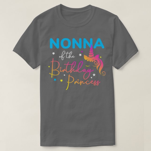 Camiseta Nonna de la princesa nacida, bribón, nieta (Diseño del anverso)