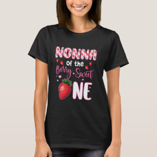 Camiseta Nonna Del Berry Sweet One Strawberry First Birt